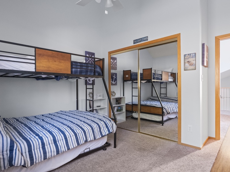 Bedroom 3 - Twin over full bunk on upper level