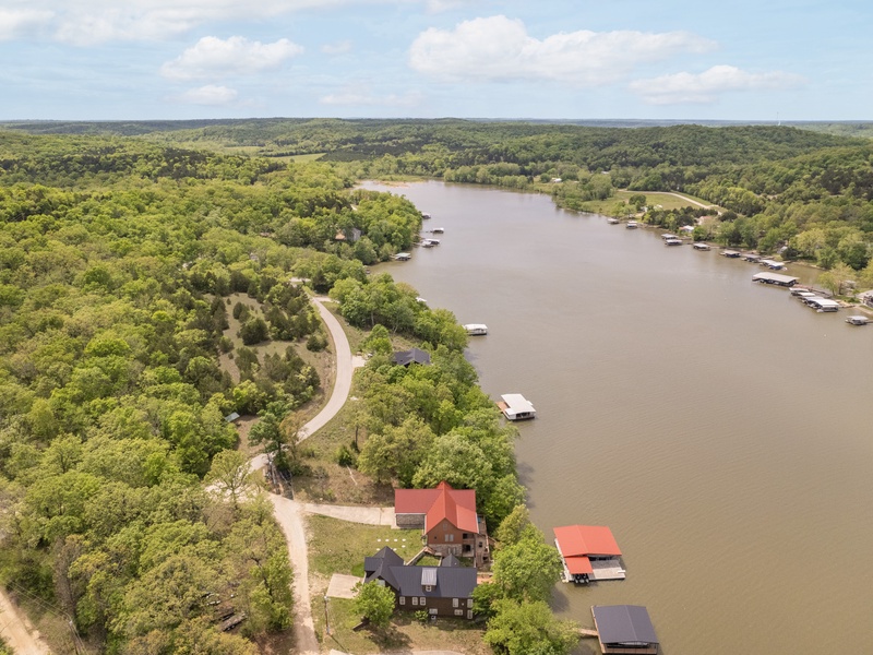 AERIAL VIEW OF THE HOUSE