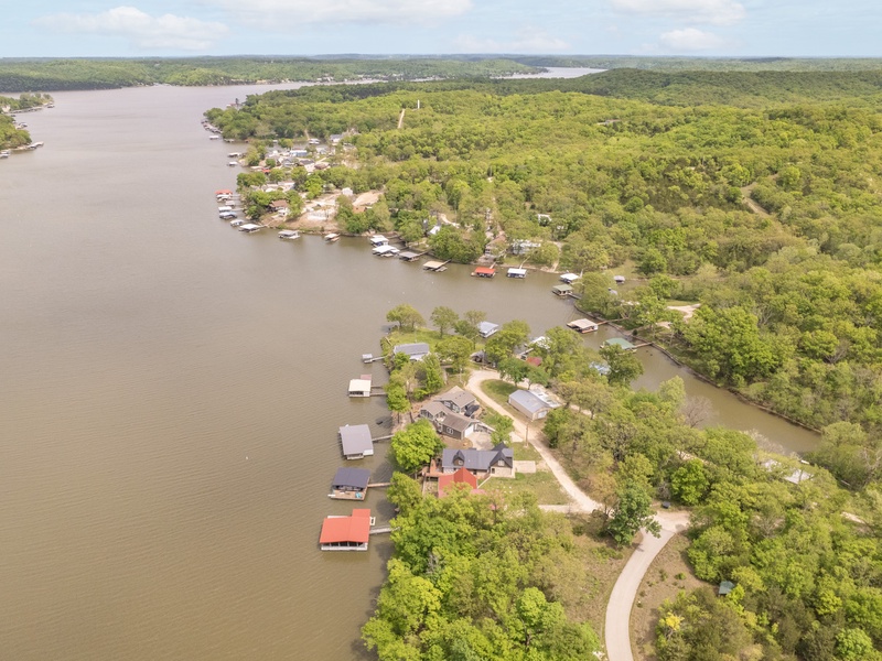 AERIAL VIEW OF THE HOUSE