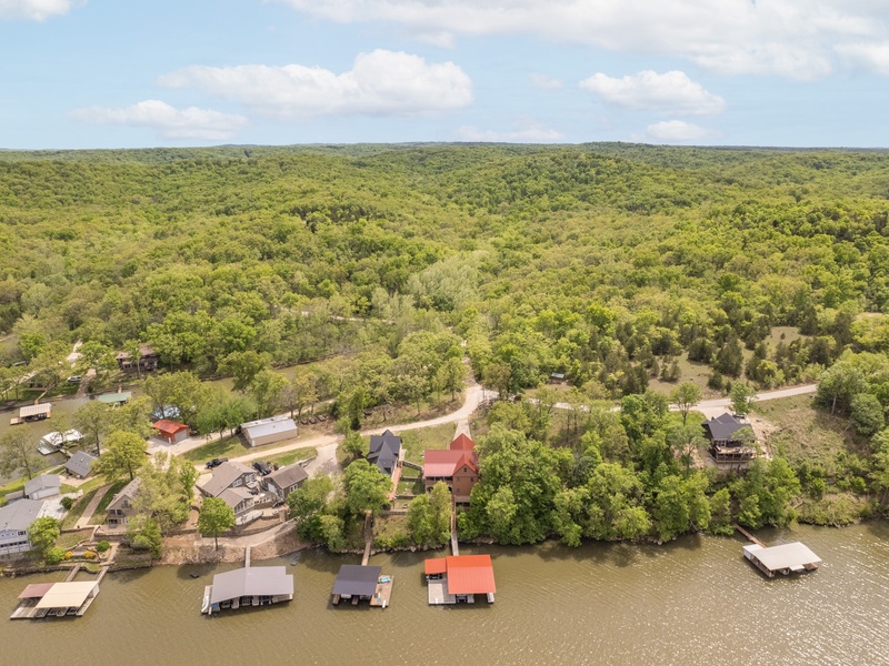 AERIAL VIEW OF THE HOUSE
