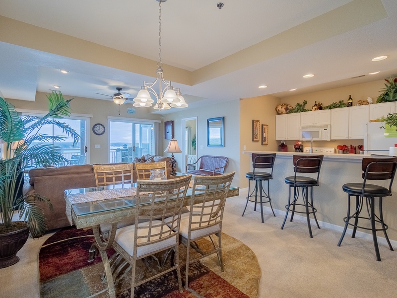 DINING TABLE AND KITCHEN