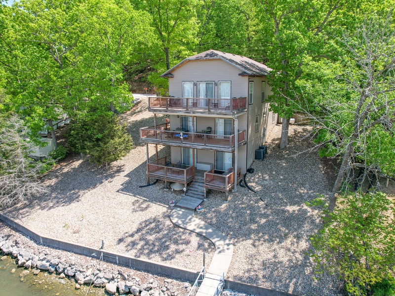 AERIAL VIEW OF HOUSE