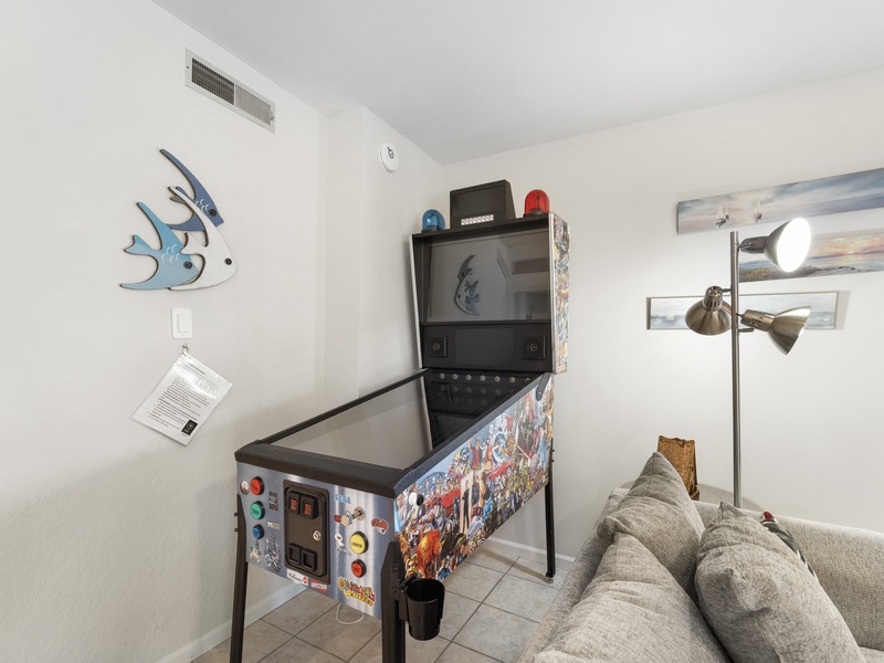 Pinball on lower level 