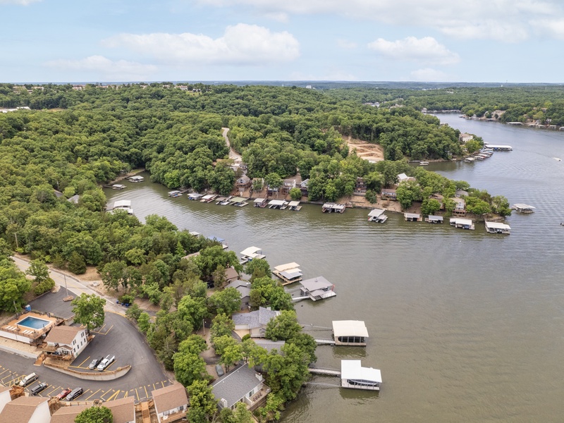Aerial view of the area