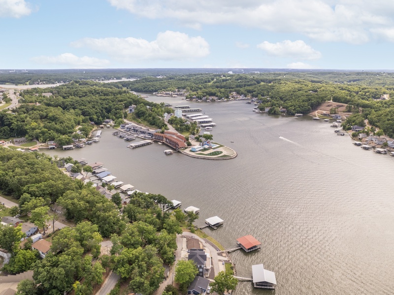 Aerial view of the area