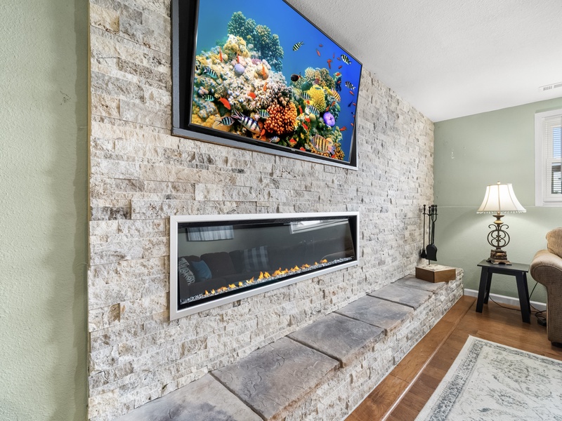 Lower level living area