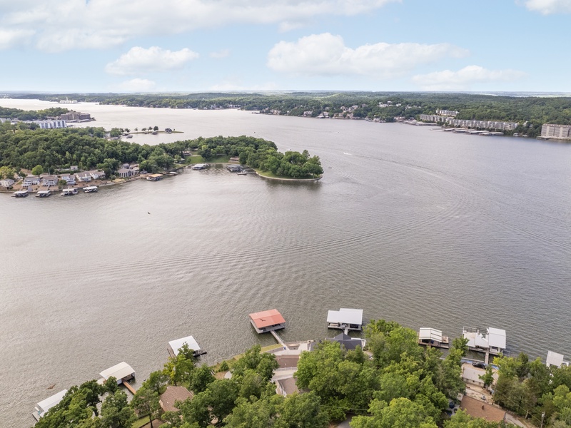 Aerial view of the area