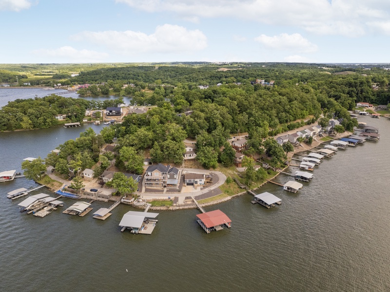 Aerial view of the area