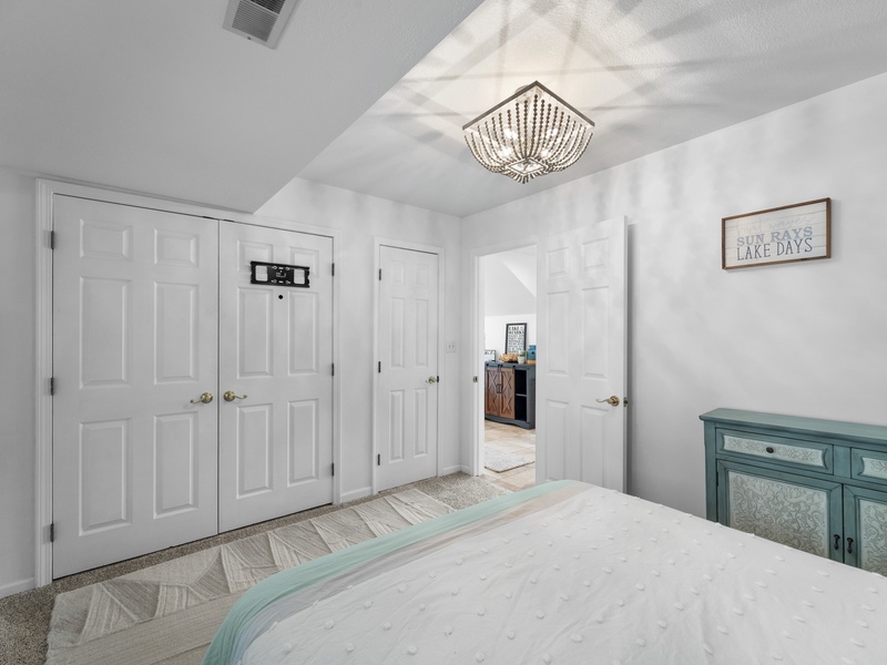 BEDROOM 1 - QUEEN BED LOWER LEVEL