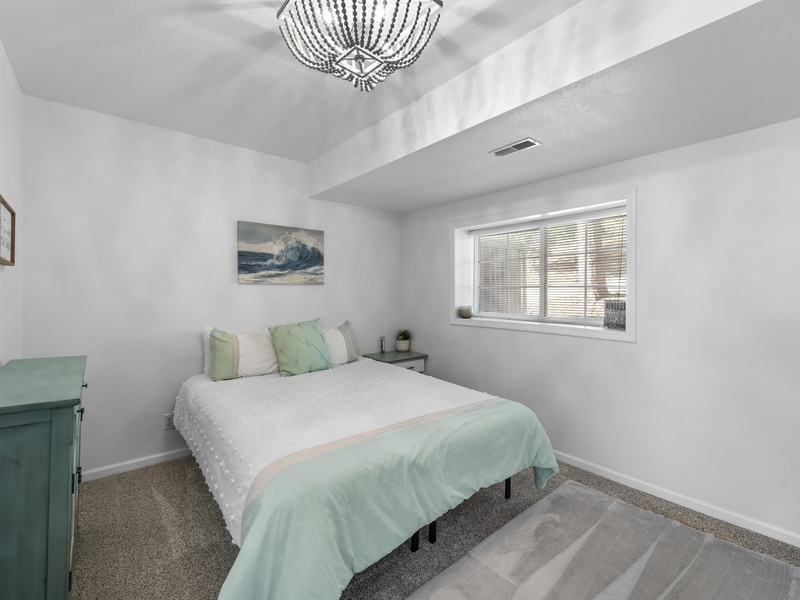 BEDROOM 1 - QUEEN BED LOWER LEVEL