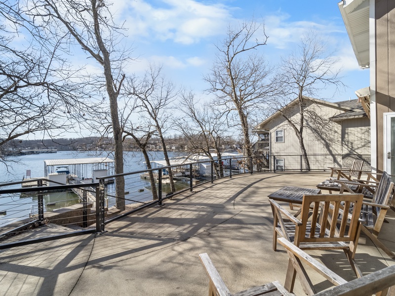 Lakeside patio