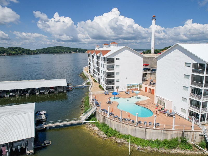 Aerial view of the complex