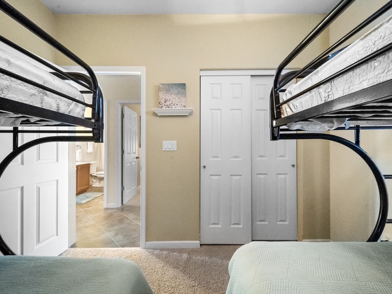 Bedroom 3 - 2 twin over full bunks