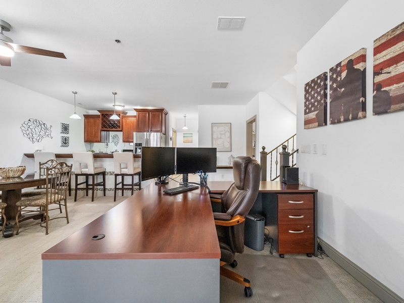 LOWER LEVEL WORK SPACE