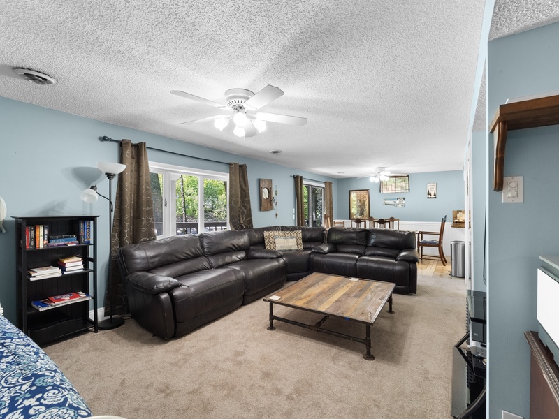 Lower level living area