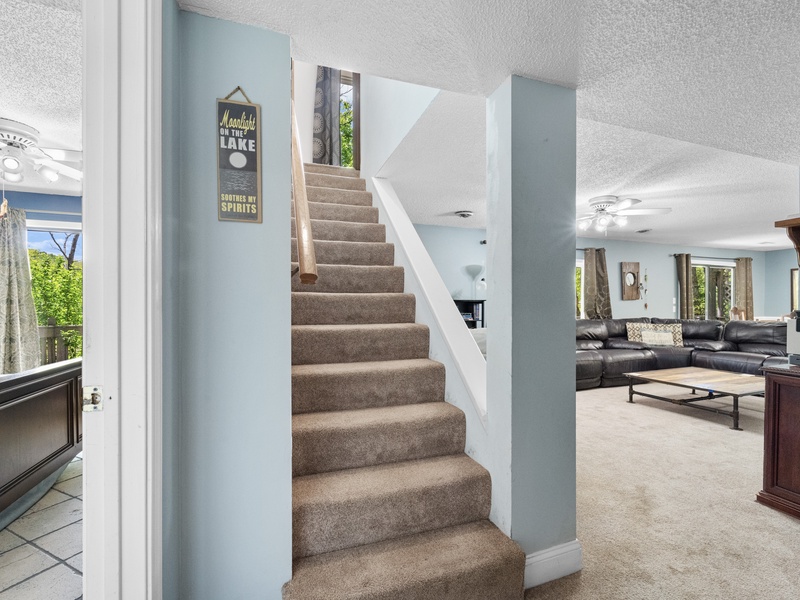 Stairs to lower level
