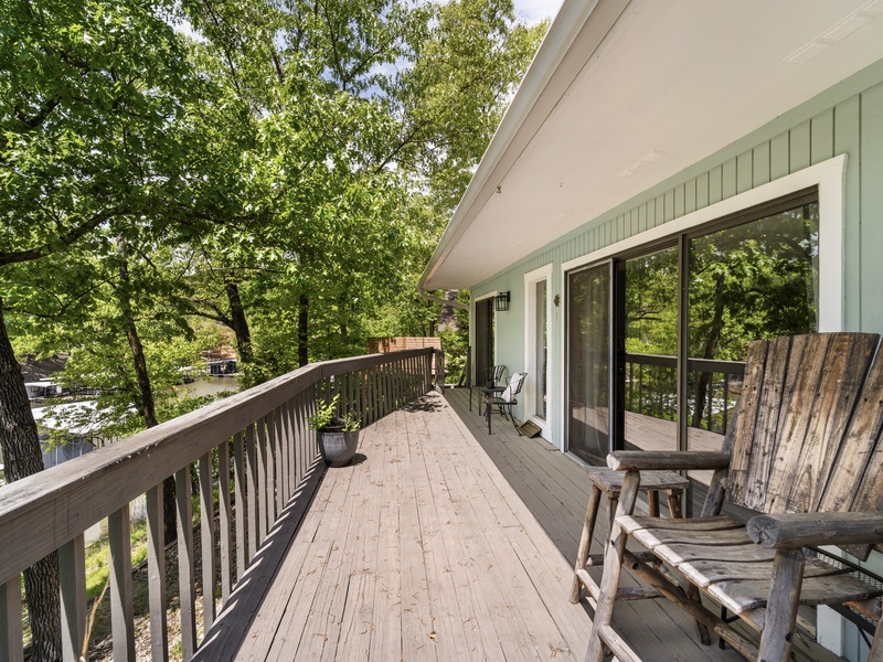 Deck on main level