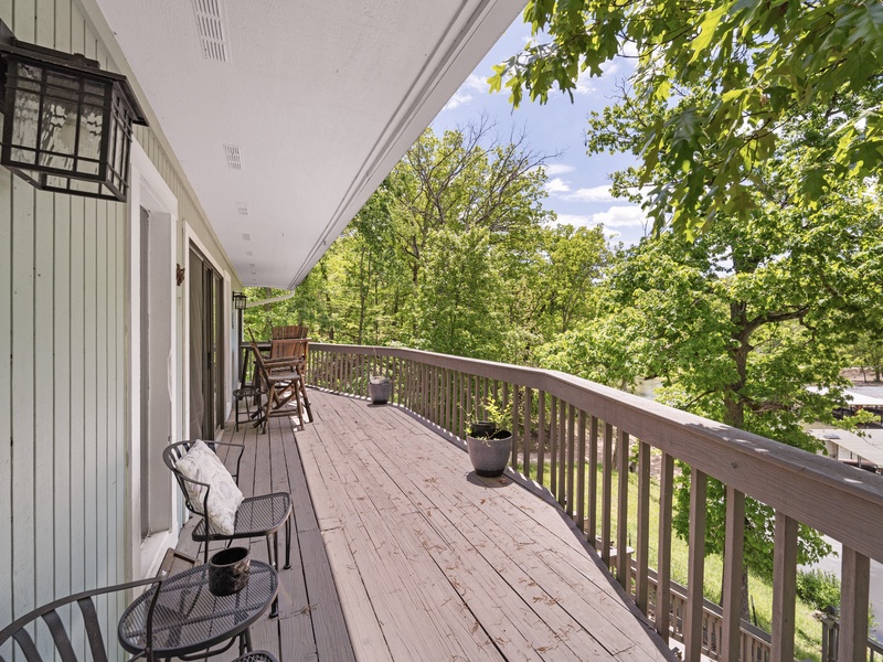 Deck on main level