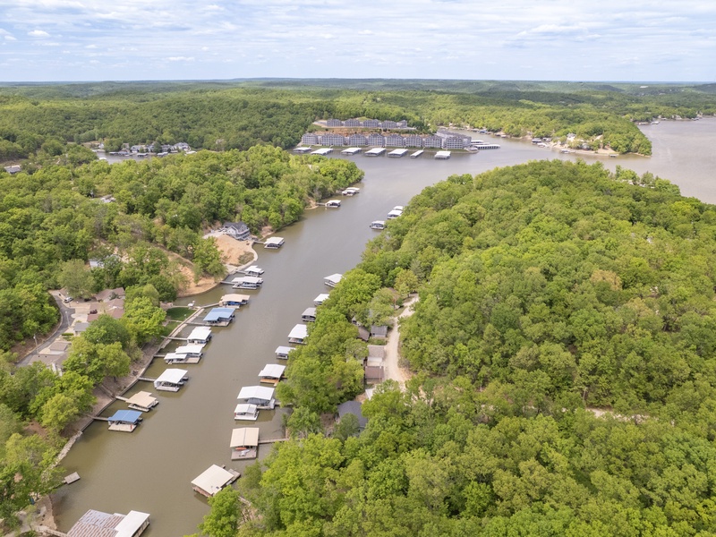 Aerial view of the area