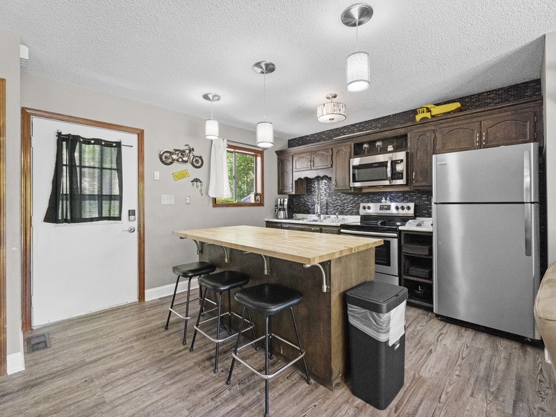 Front entry and main level kitchen
