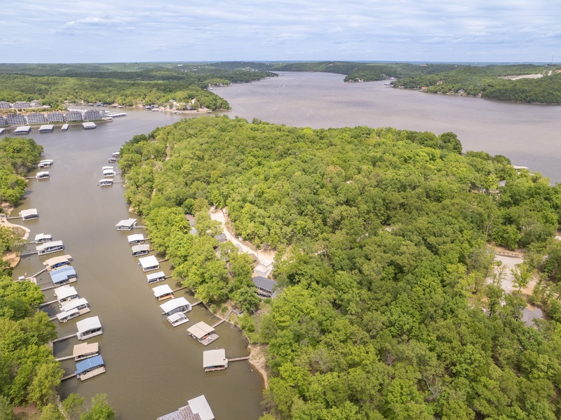 Aerial view of the area