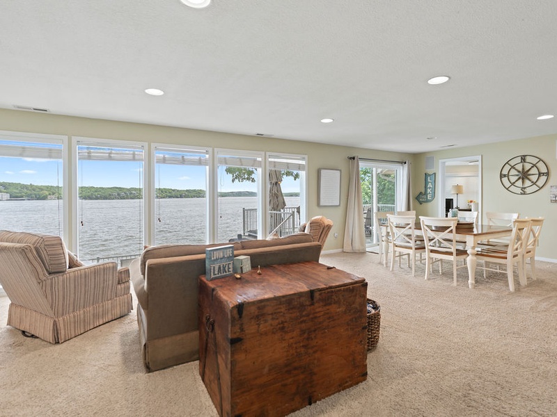 Lower level living area