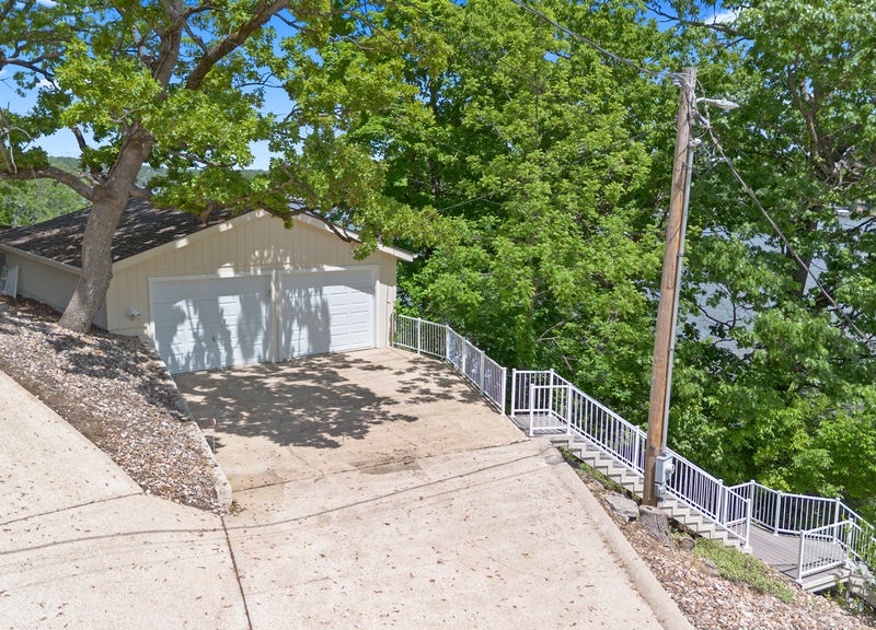 Parking in front of garage