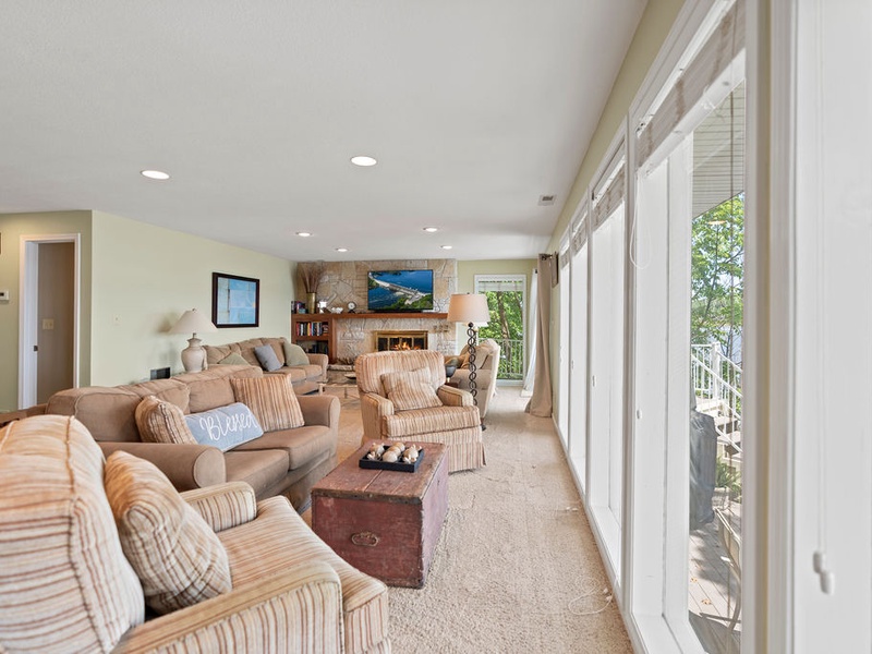 Lower level living area