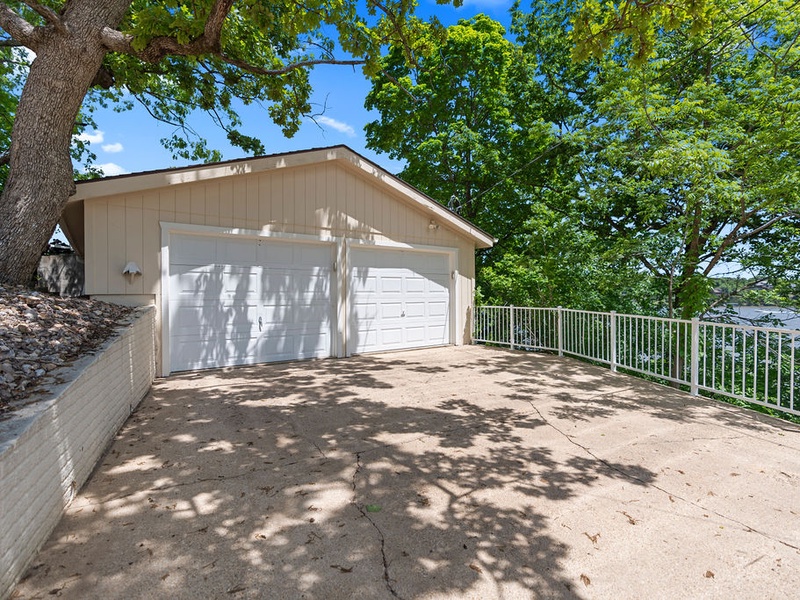 Parking in front of garage