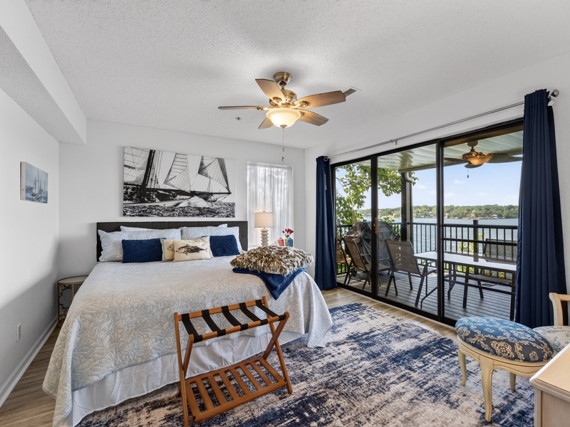 BEDROOM 2 - QUEEN BED WITH LAKE VIEW