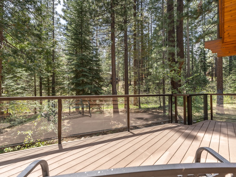 Master bedroom deck