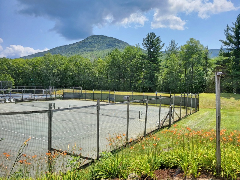 One of 12 tennis courts