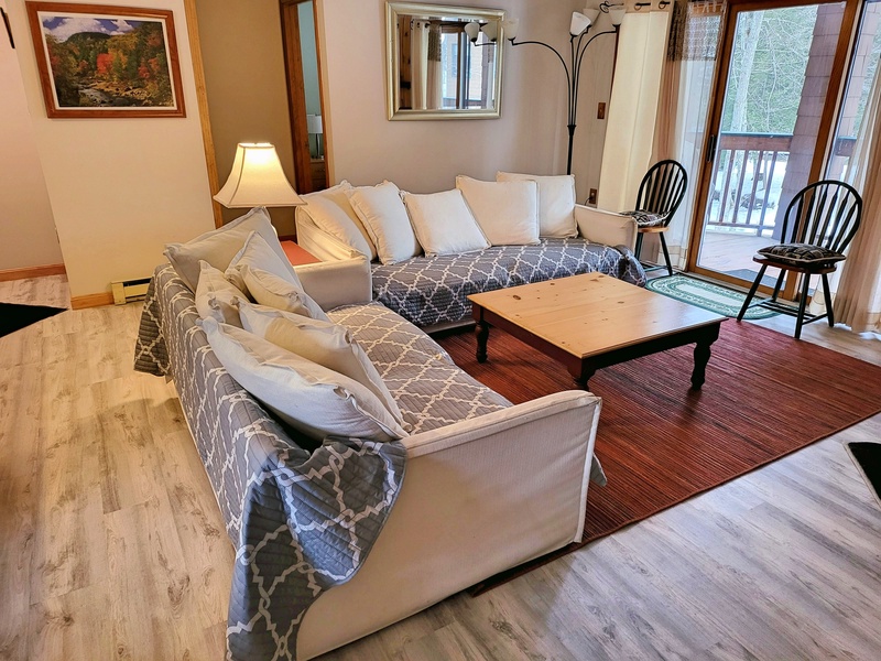 Living area to deck slider