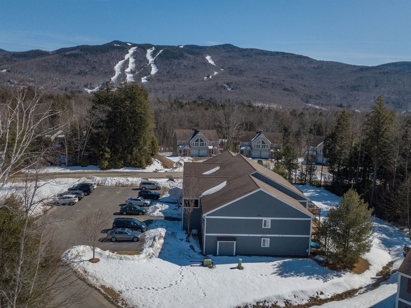 Aerial View of Condo Building and Loon Mountain