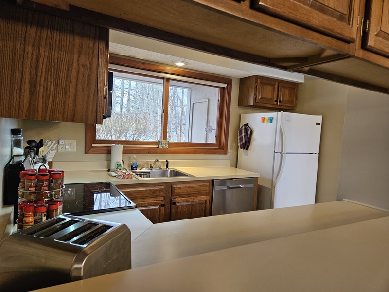 Kitchen view from counter