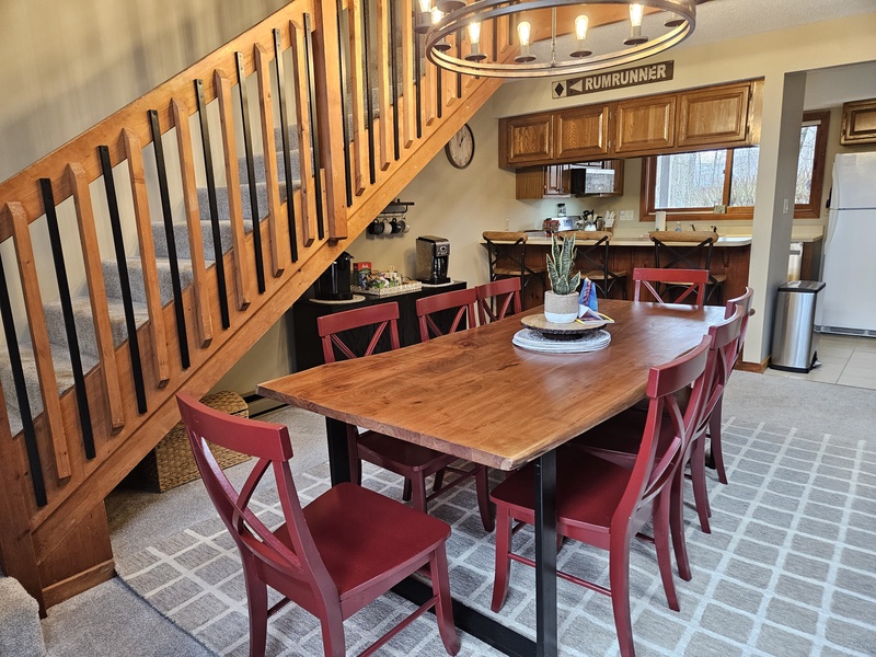 Dining area from slider