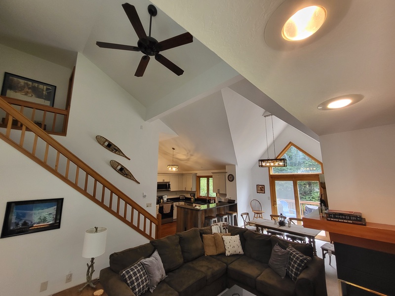 Open Concept Living-Dining-Kitchen Area
