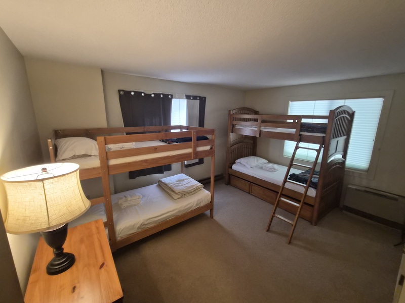 Third Bedroom, 2 Bunk Sets on lowest level