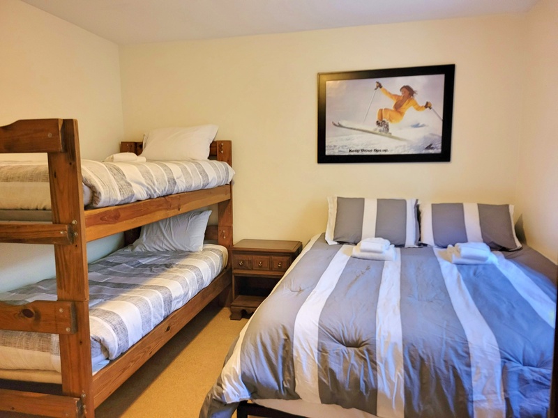Bunk and twin room