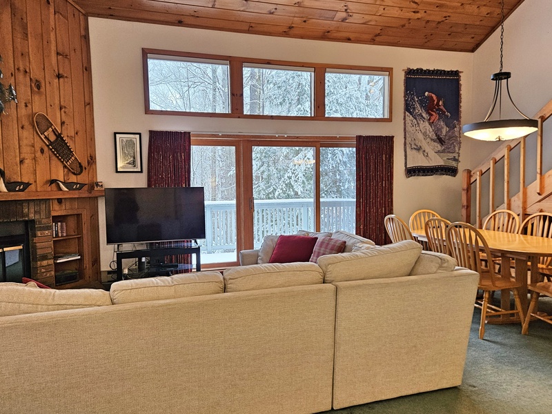 Living dining area from entry hall
