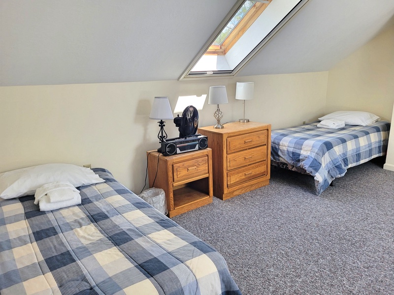 Left side of loft bedroom