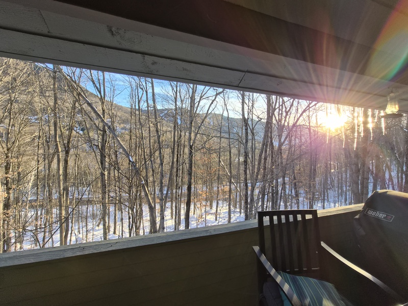 Winter view toward Loon Mtn