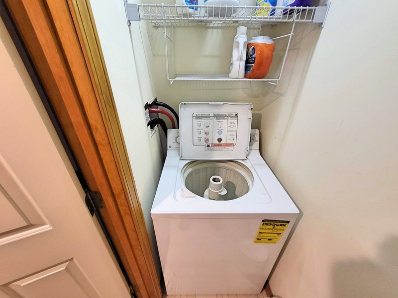 Main level laundry - dryer across