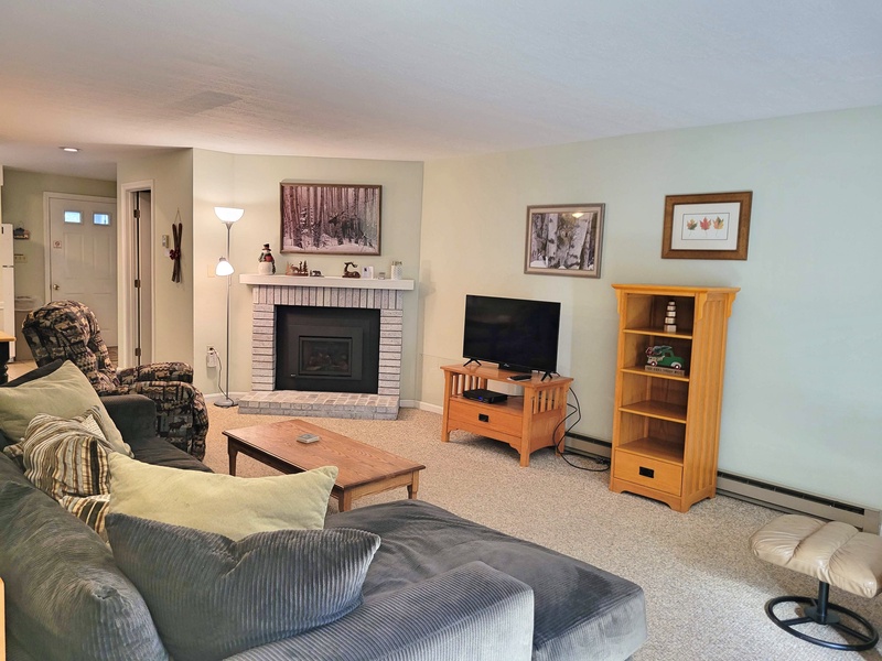Living Area with gas fireplace