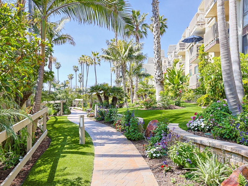 Lush tropical grounds of North Coast Village