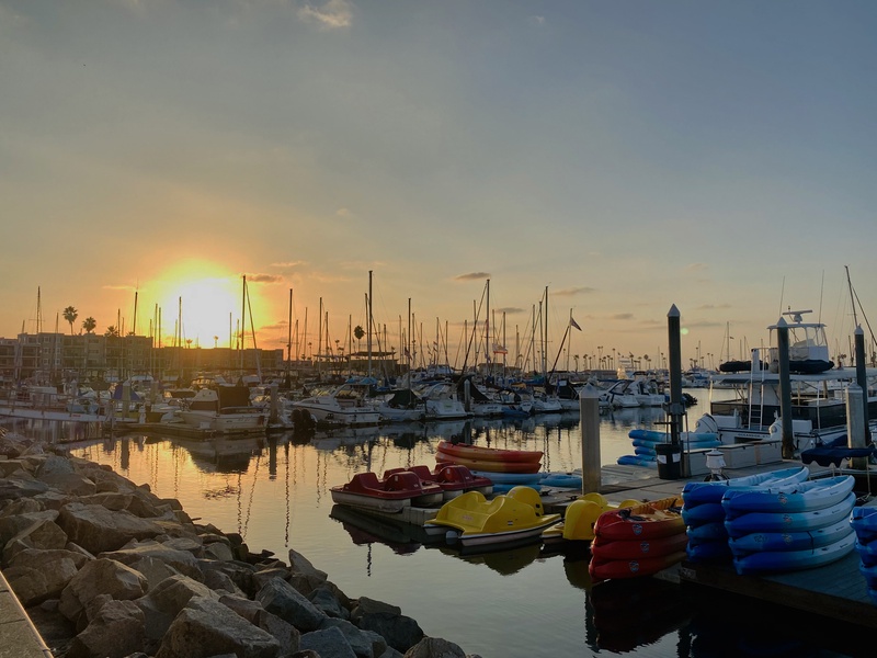 Oceanside harbor sunset