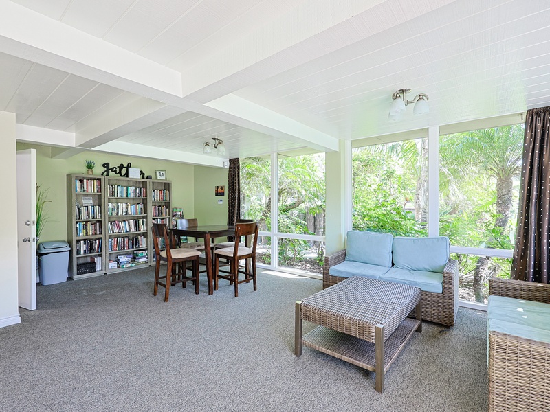 North Coast Village reading room and library