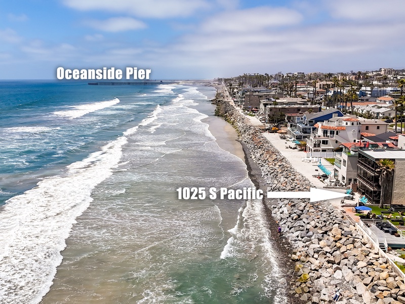 Oceanside Pier is only one mile to the north!