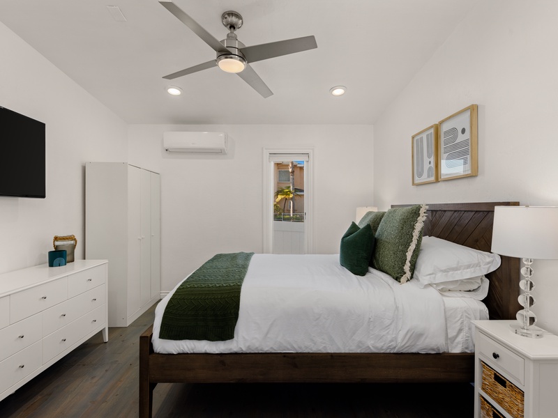 The primary suite offers a King bed and ensuite bath