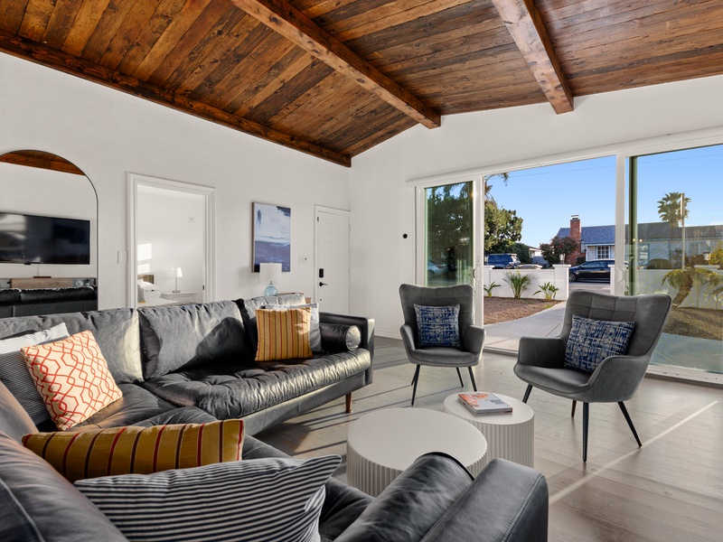 Recently refurnished, the home offers comfort and style.